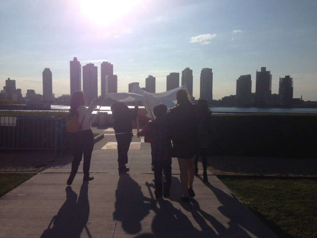 Carolyn Dimitriyadi with students