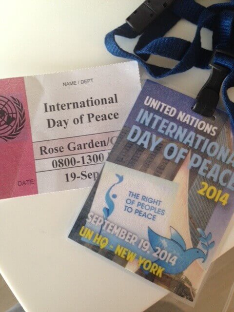 Carolyn Dimitriyadi, United Nations International Day of Peace in 2014