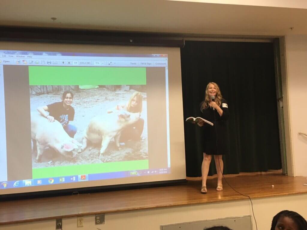 Animal Hero Kids-Susan H on stage