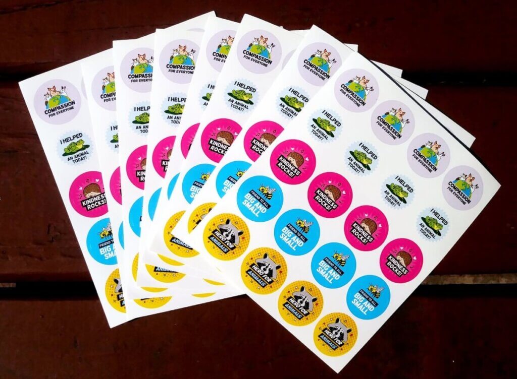 Animal Empathy and Liberation Stickers for Kids