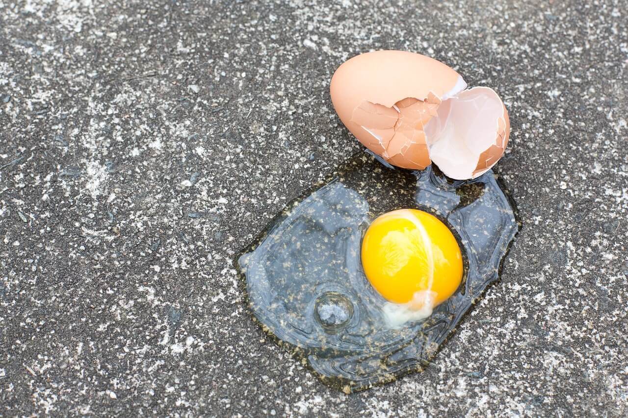 Broken egg