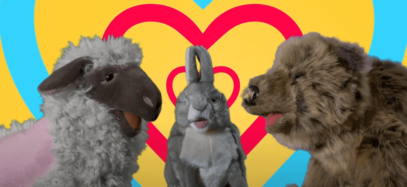 Screenshot of PETA's "We are Animals" music video