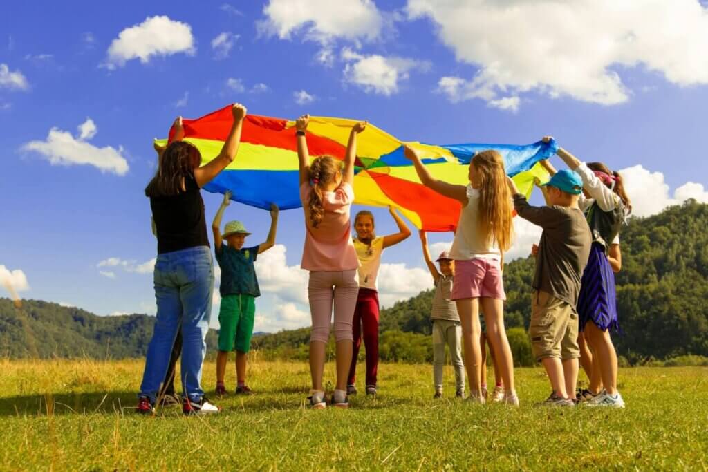 Group of children playing