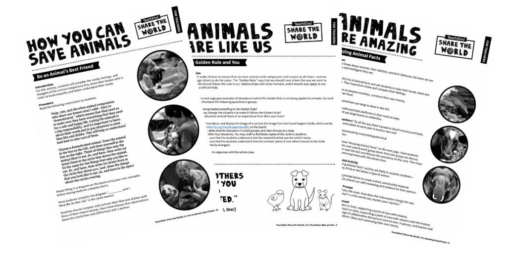 Share the World worksheets