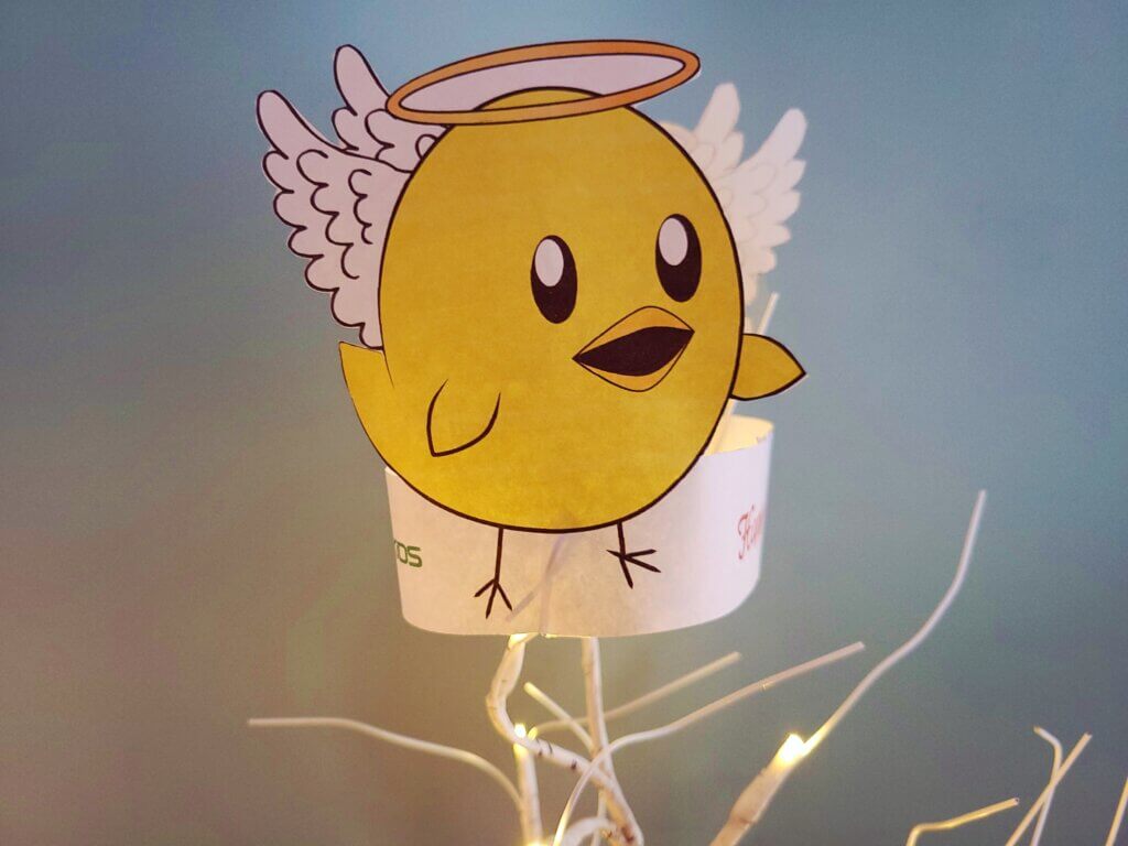 'Not a Nugget' Holiday Tree Topper Craft Example, Angel Version