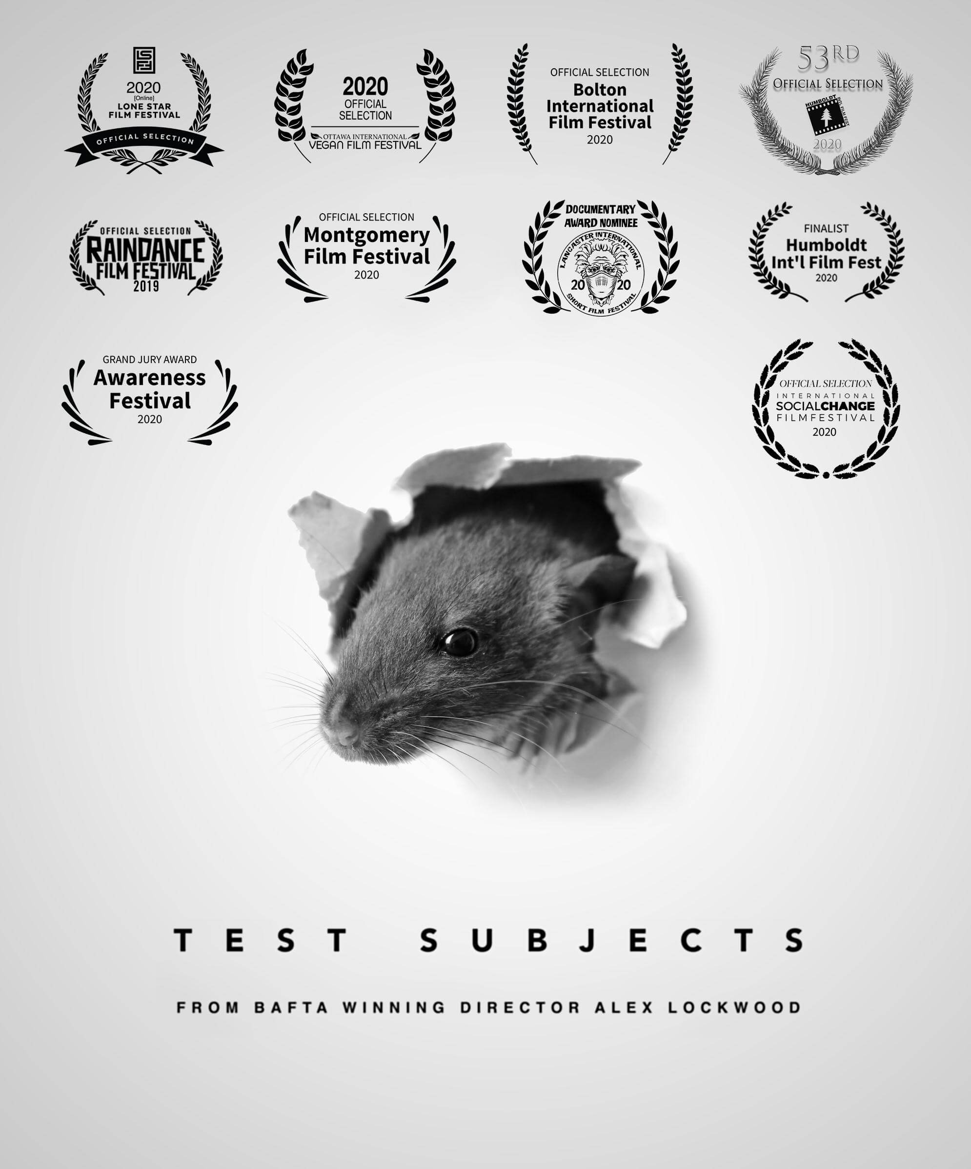 Movie poster for "Test Subjects"
