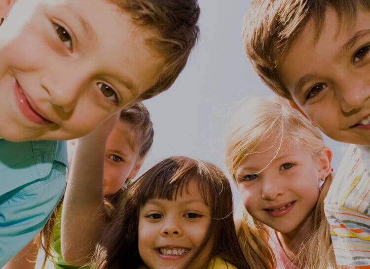Kids smiling