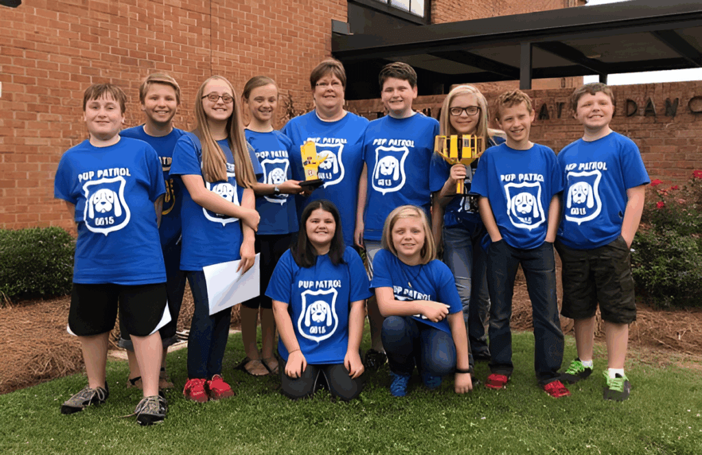 Donna Mabus and her fifth graders at Brandon Elementary School in Brandon, Mississippi