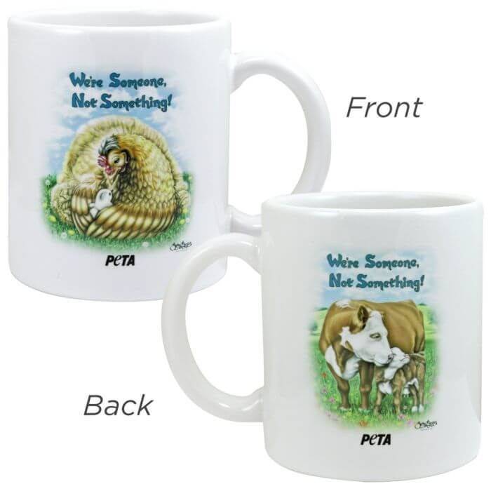 We’re Someone, Not Something Chicken and Cow Mug
