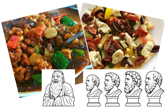 Chinese and Greek Cuisine